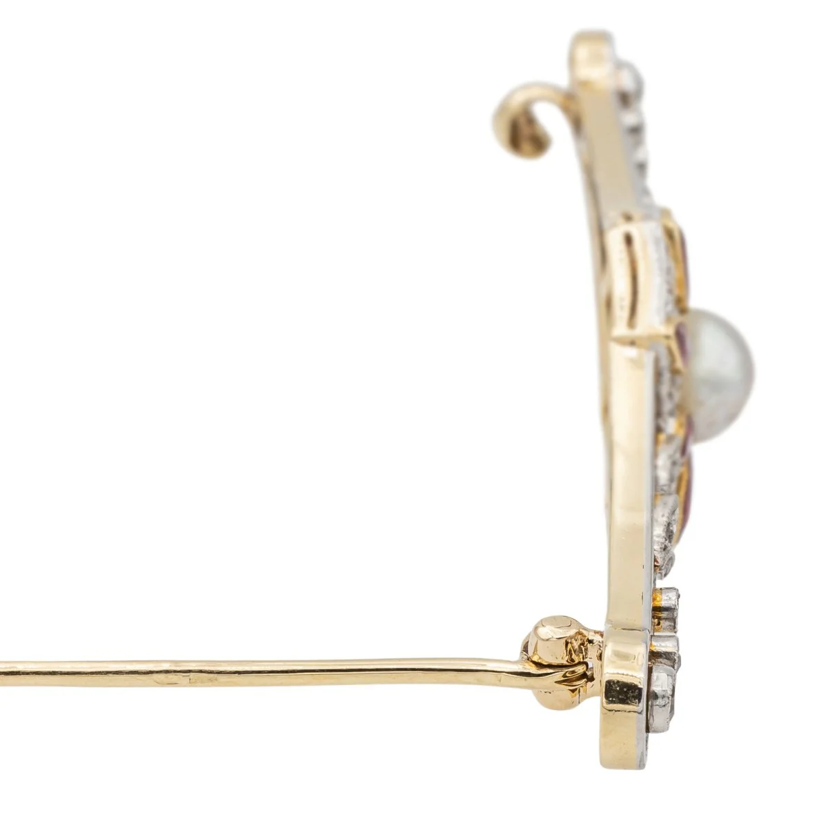 Broche Or jaune  Perle Mabé - Image 8