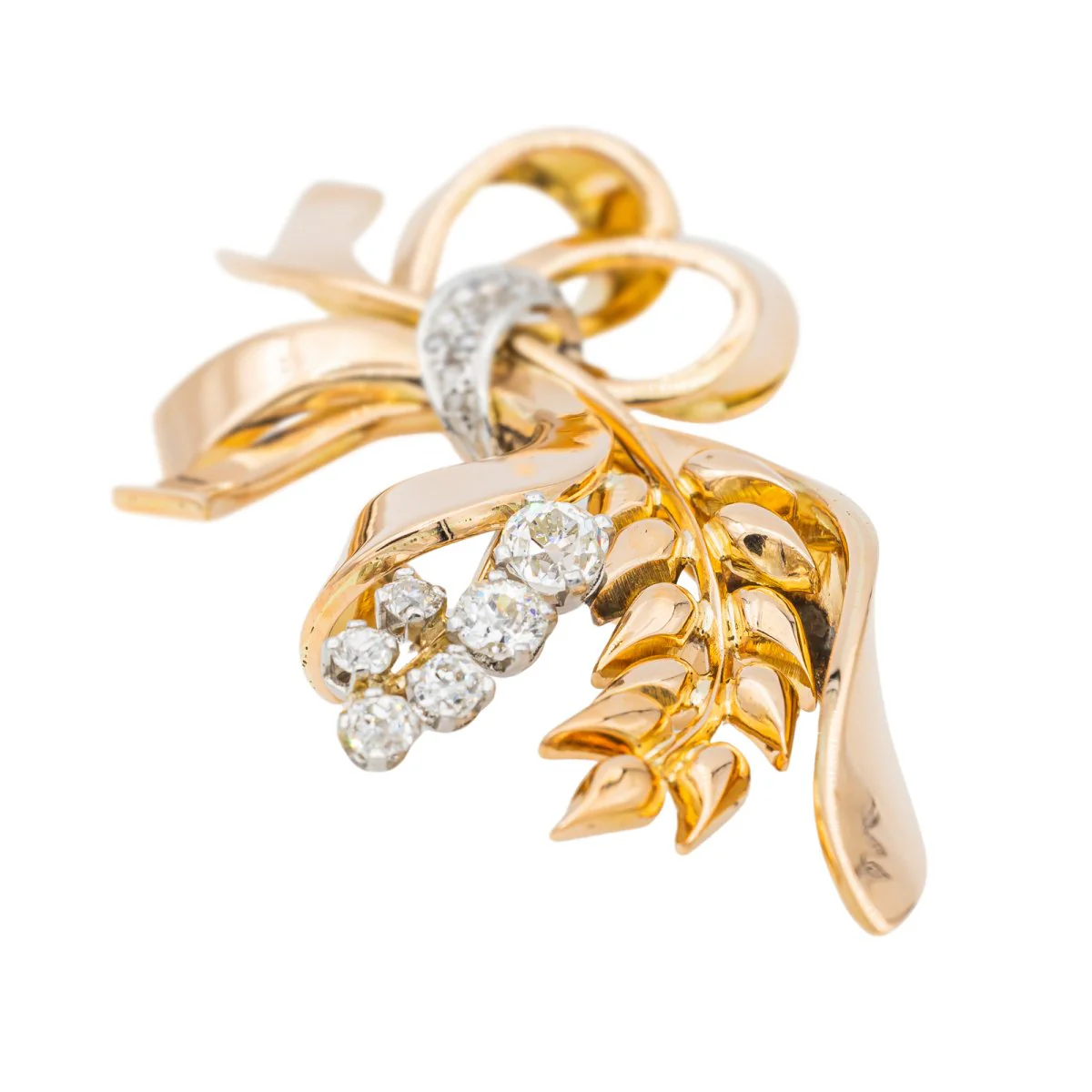 Broche Or rose Diamant - Image 4