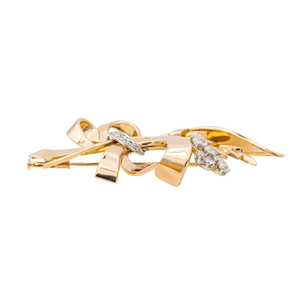 Broche Or rose Diamant - Image 5