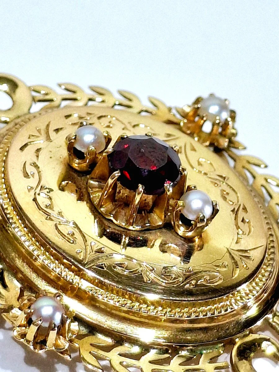 Broche Pendentif en or rose - Image 10