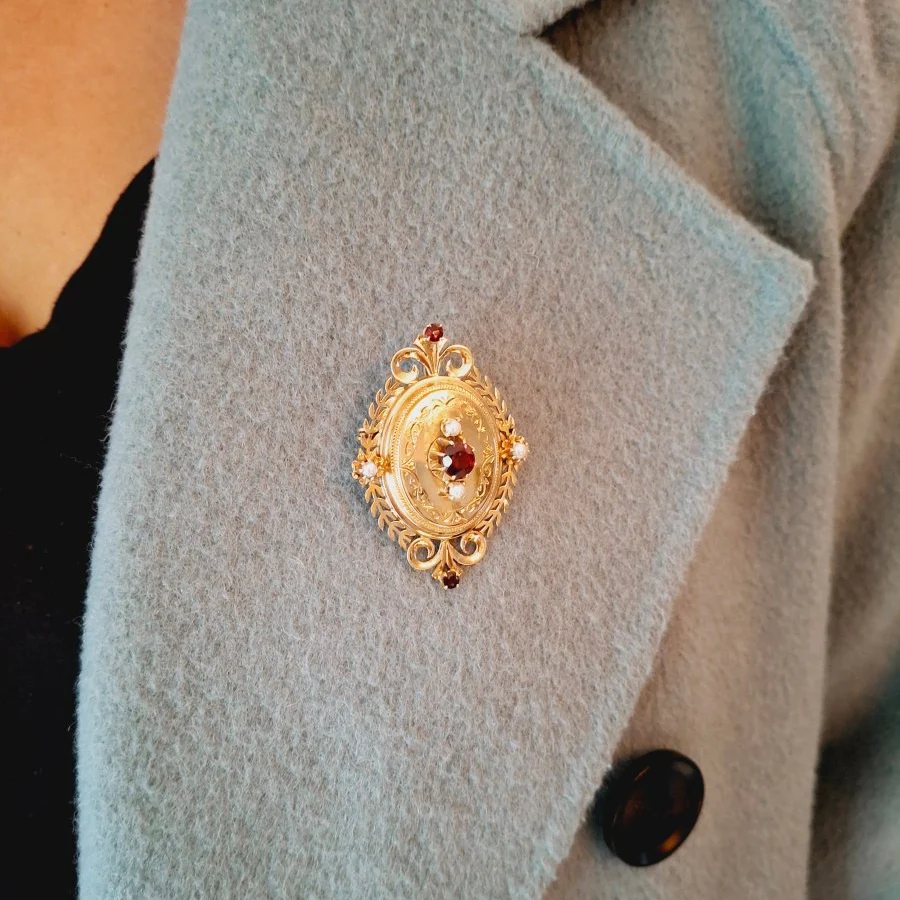 Broche Pendentif en or rose - Image 12