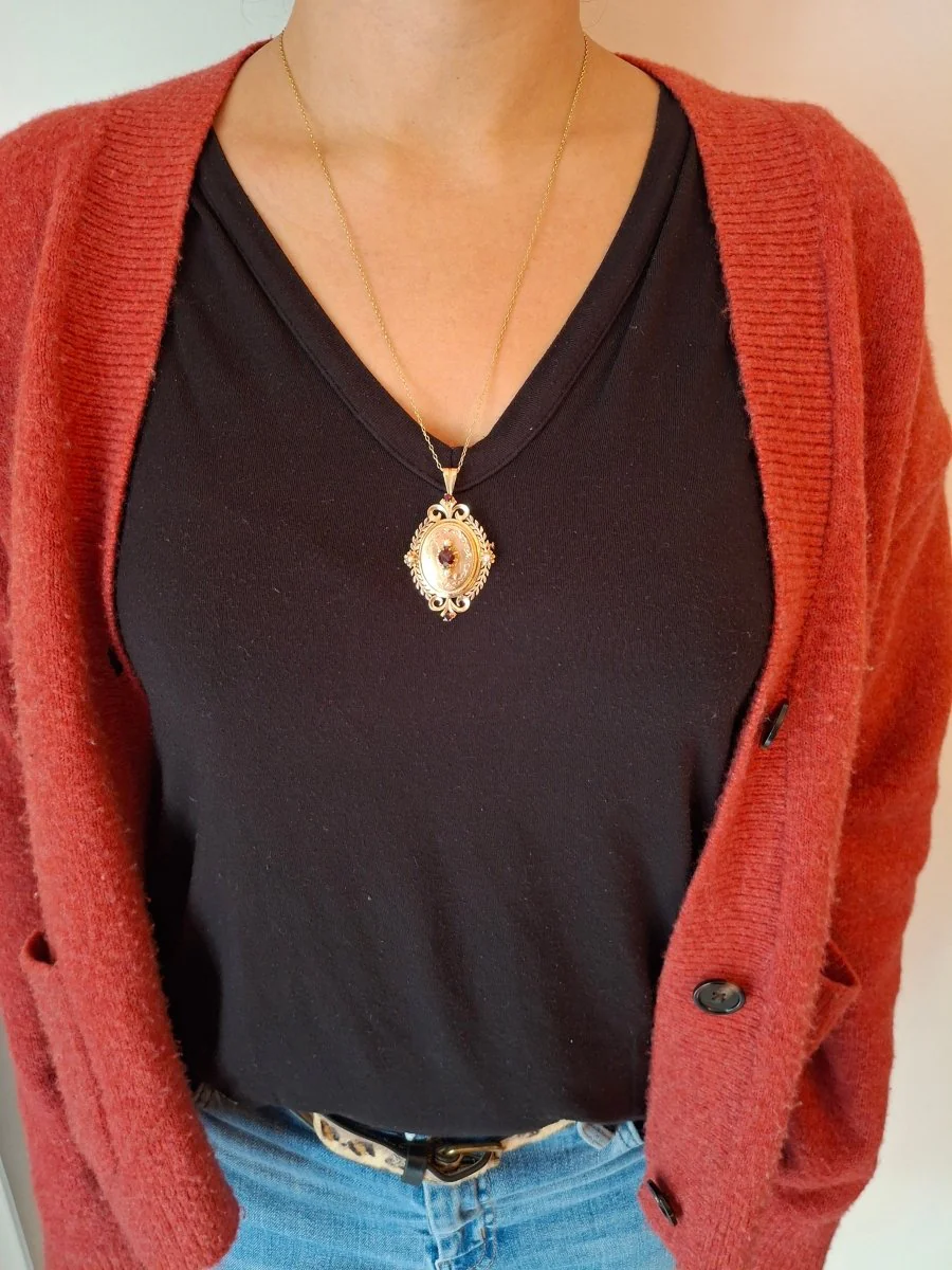 Broche Pendentif en or rose - Image 13