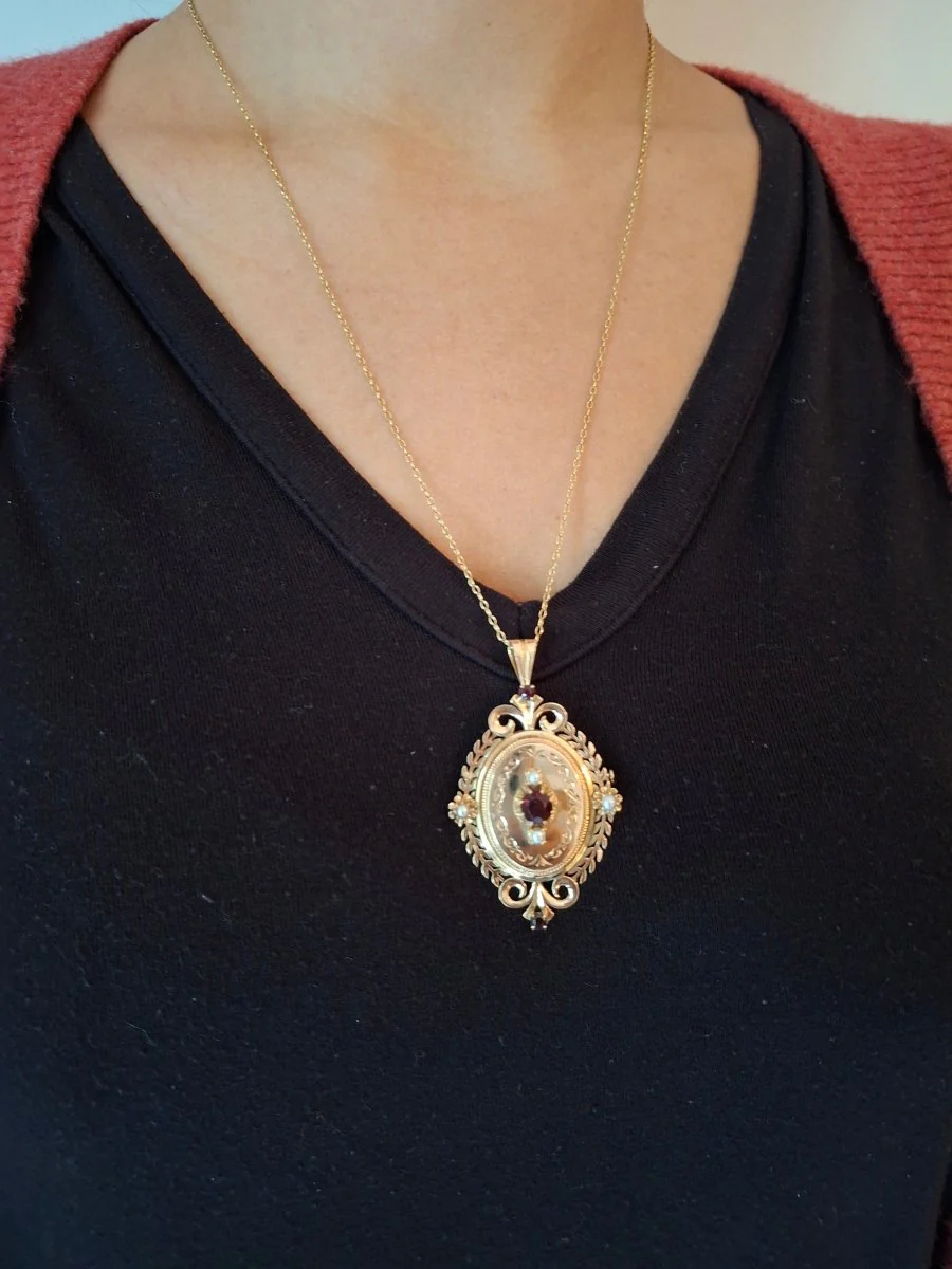 Broche Pendentif en or rose - Image 14