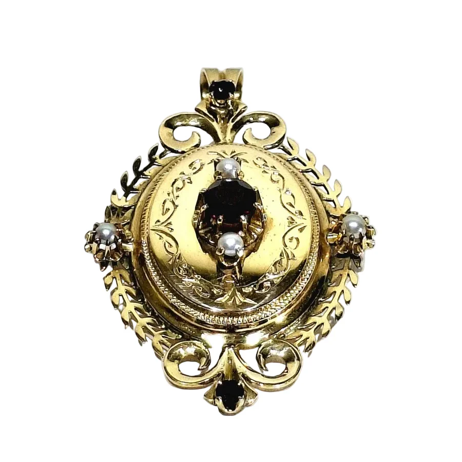 Broche Pendentif en or rose - Image 2