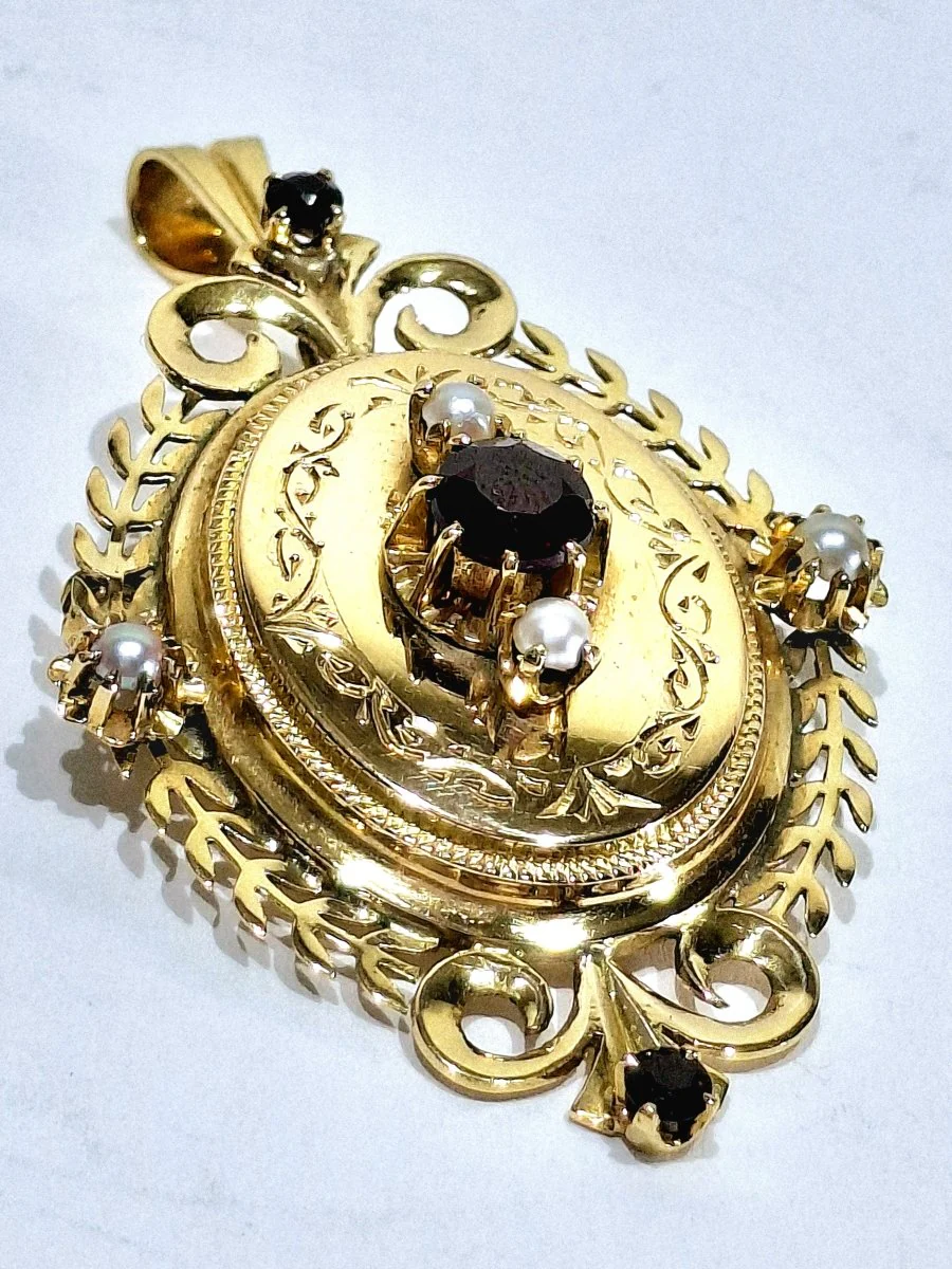 Broche Pendentif en or rose - Image 6