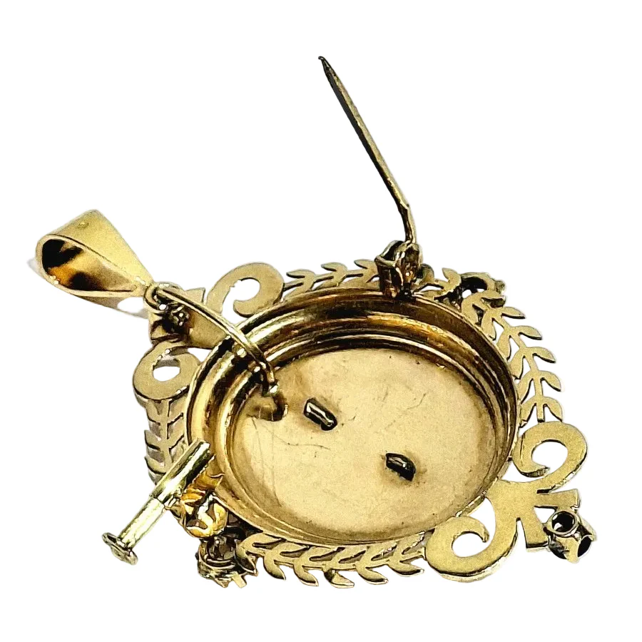 Broche Pendentif en or rose - Image 8