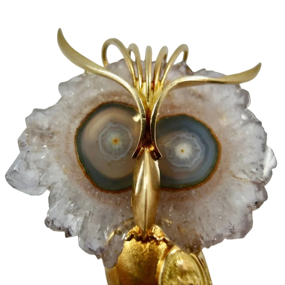Broche/pendentif hiboux époque 1950/1960 - Image 3