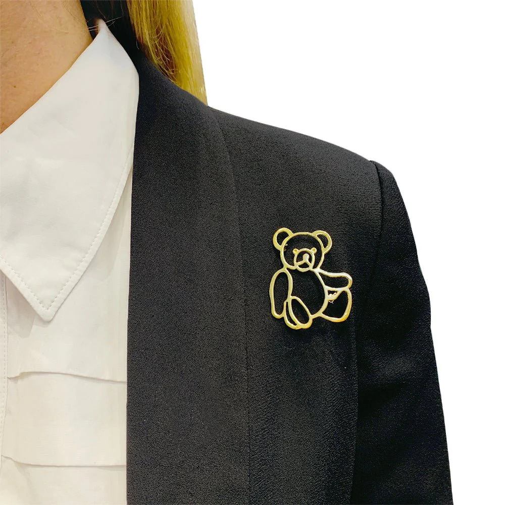 Broche POMELLATO "Orsetto" en or jaune - Image 2