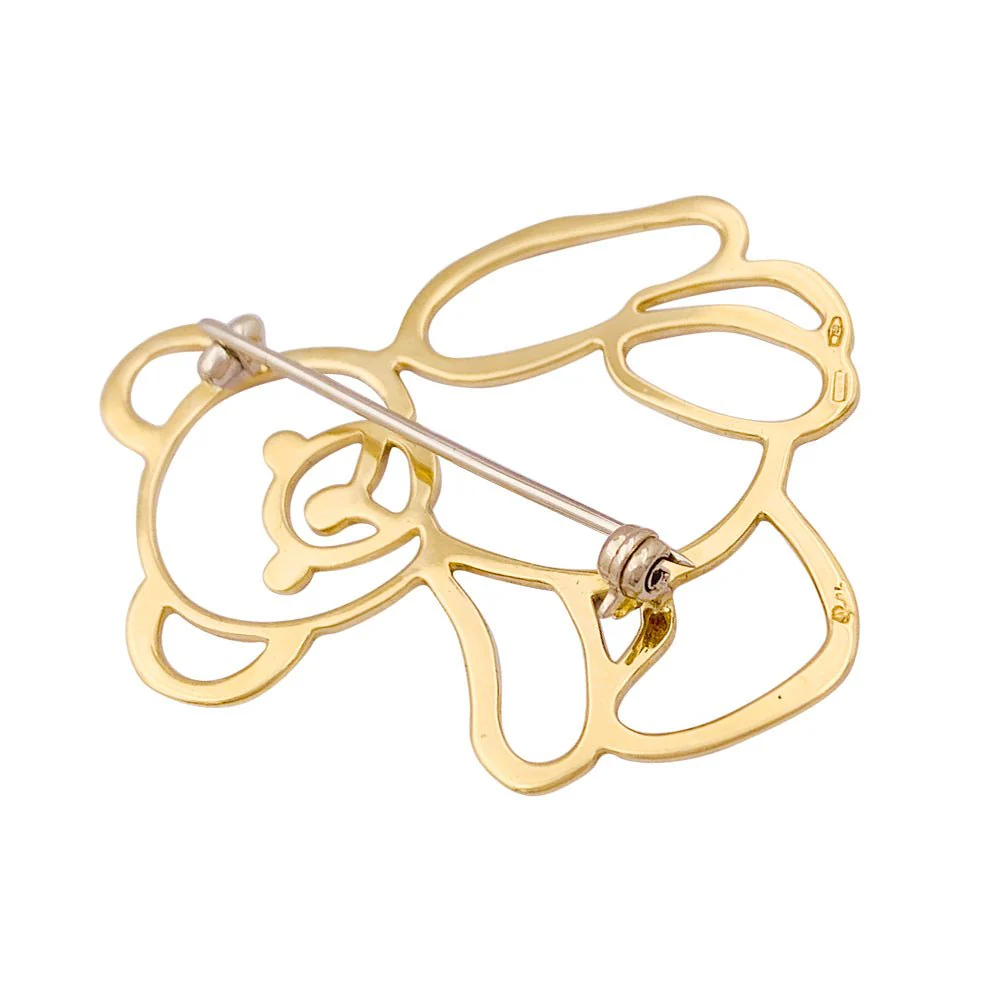 Broche POMELLATO "Orsetto" en or jaune - Image 4