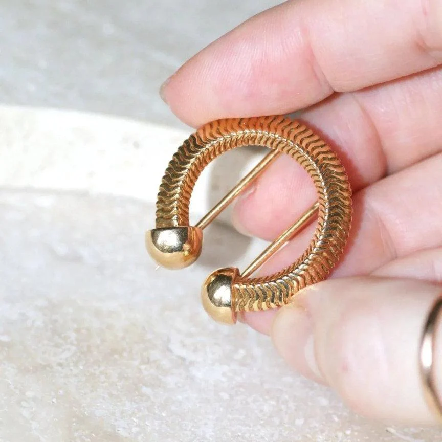 Broche MELLERIO en or jaune et rose - Image 7