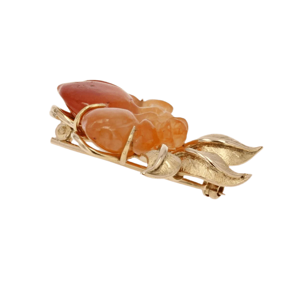 Broche Épingle en or jaune et jade - Image 4