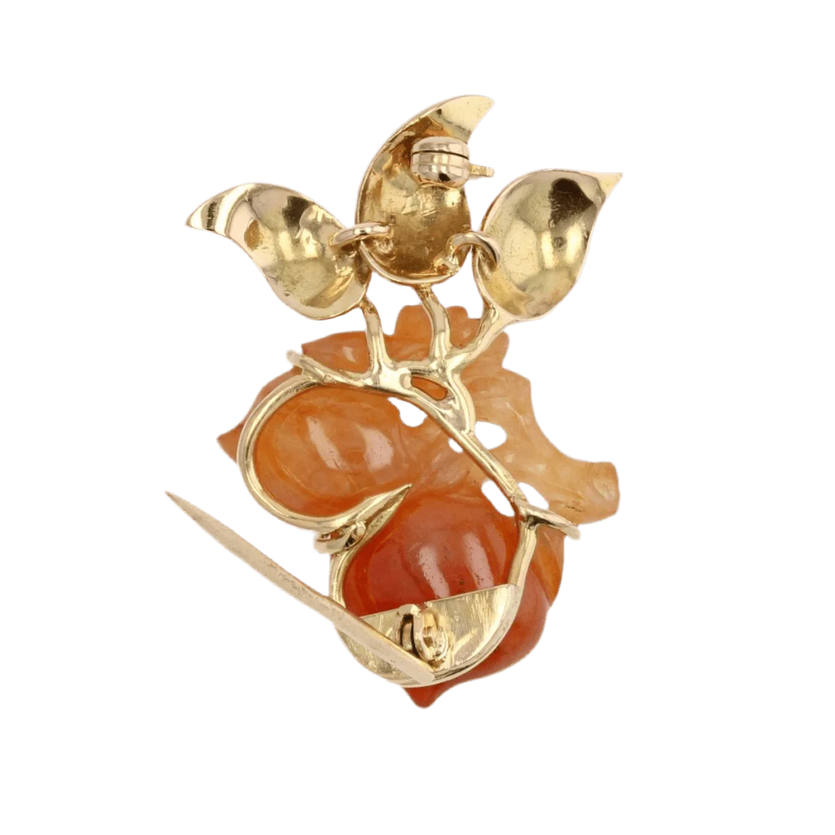 Broche Épingle en or jaune et jade - Image 5