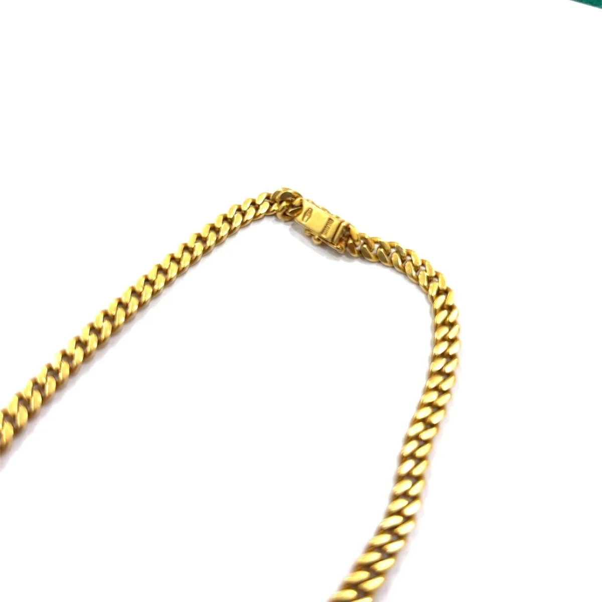 Bulgari 1980s Citrine and Sapphire Curb Link Necklace - Image 4