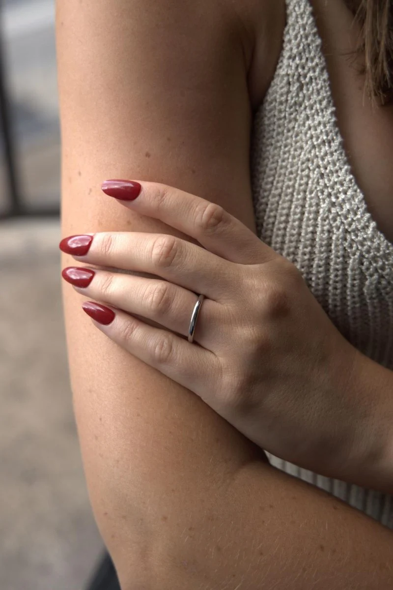 Bague Alliance BULGARI "Fedi" en platine - Image 2
