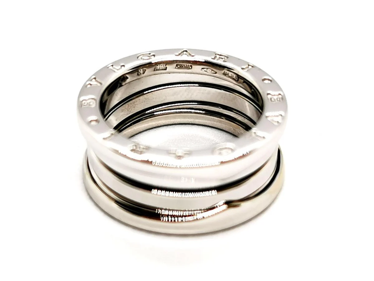Bague Bandeau BULGARI "B.Zero1" en or blanc - Image 4