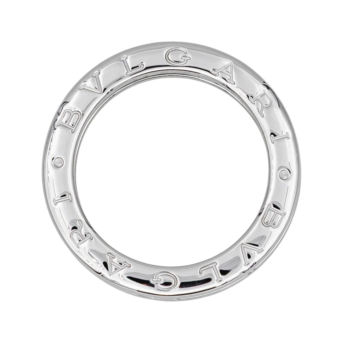 Bague Alliance BULGARI "B.zero1" en or blanc et diamants - Image 5