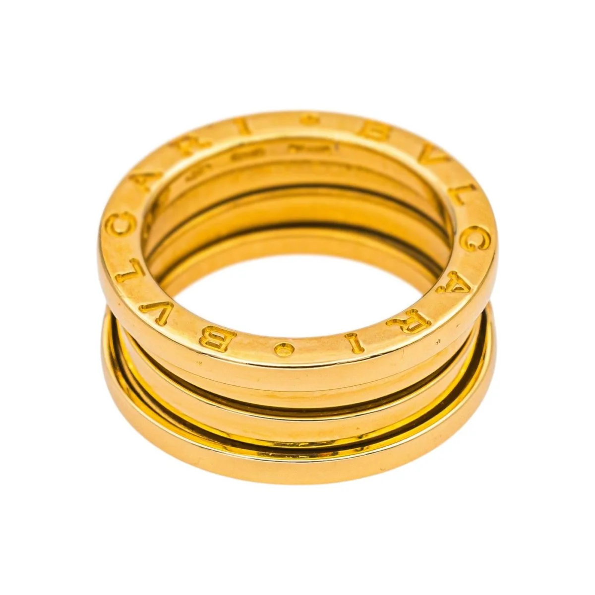 Bague Bandeau BULGARI "B.Zéro1" en or jaune - Image 5