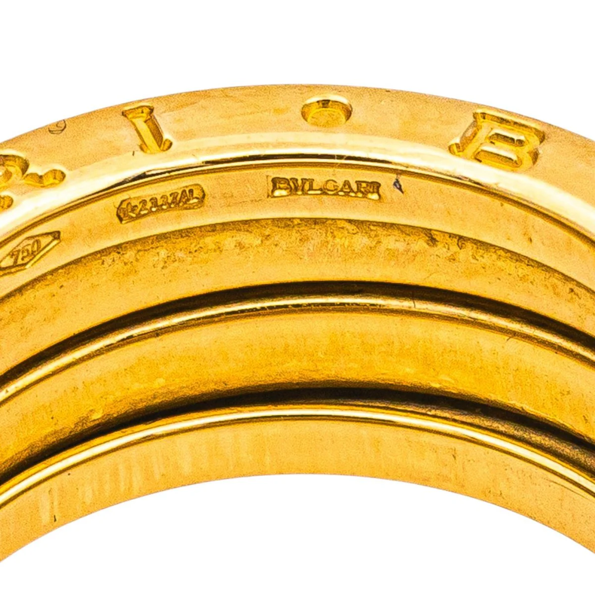 Bague Bandeau BULGARI "B.Zéro1" en or jaune - Image 7