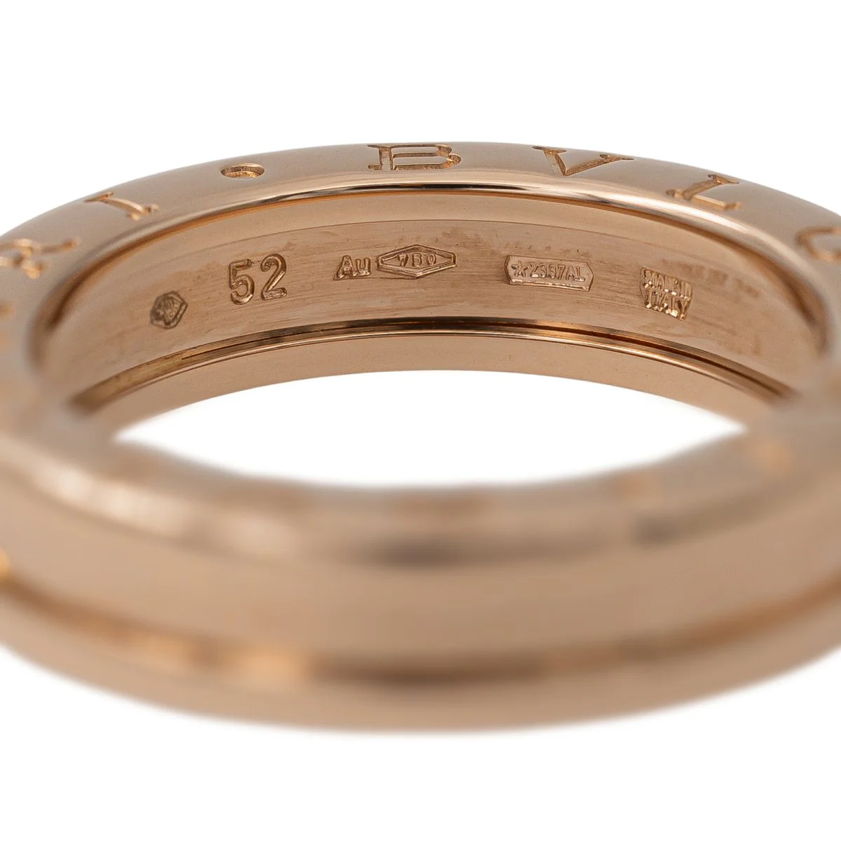 Bague BULGARI "B.zero1" en or rose - Image 3