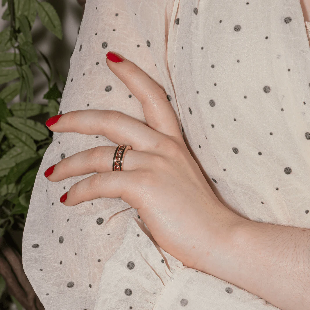 Bague Bandeau BULGARI "B.Zéro 1 Rock" en or rose - Image 2