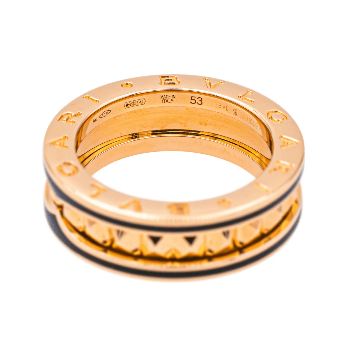Bague Bandeau BULGARI "B.Zéro 1 Rock" en or rose - Image 3