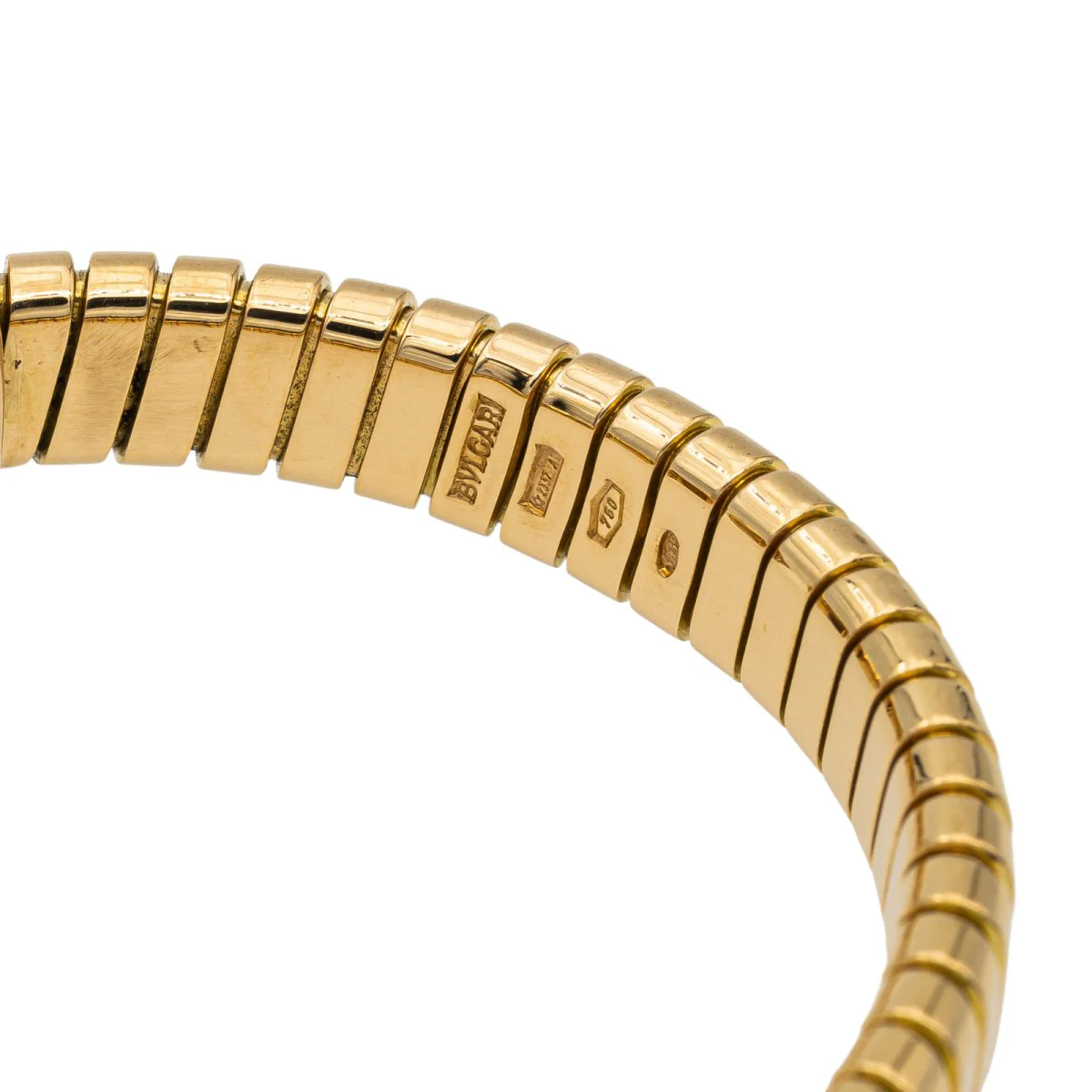 Bulgari Bracelet Maille tubogas  Or jaune Diamant - Image 5