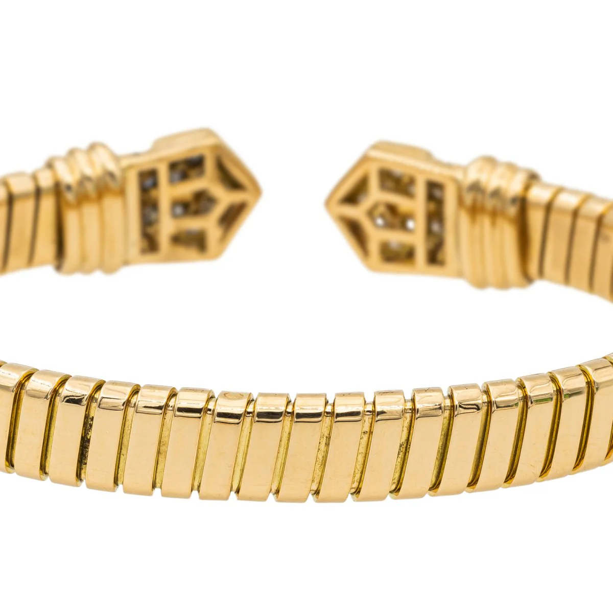 Bulgari Bracelet Maille tubogas  Or jaune Diamant - Image 6