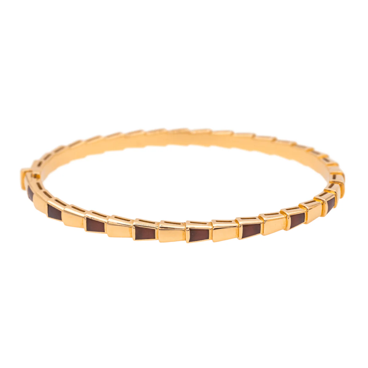Bracelet BULGARI "Serpenti" en or rose et cormaline