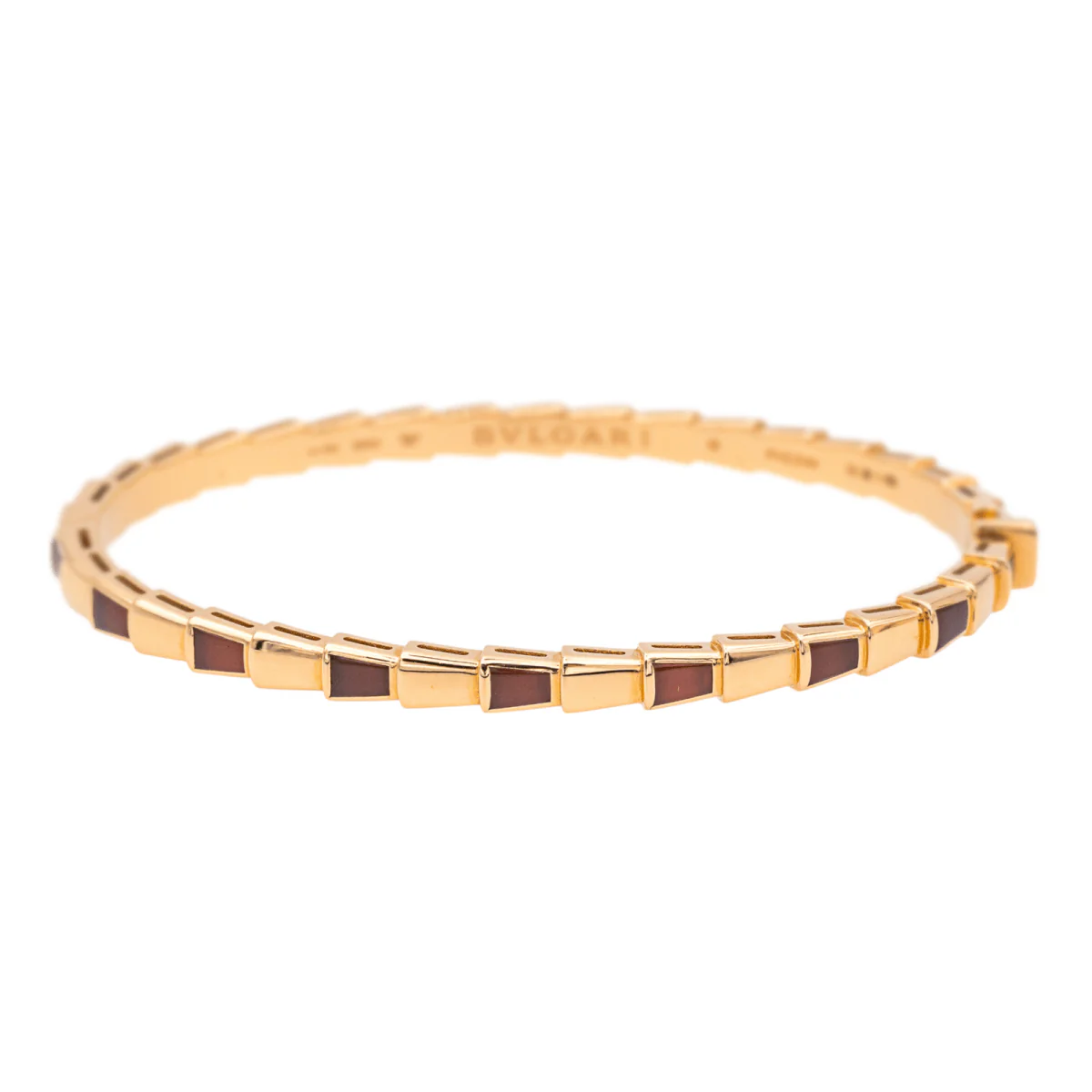 Bracelet BULGARI "Serpenti" en or rose et cormaline - Image 4
