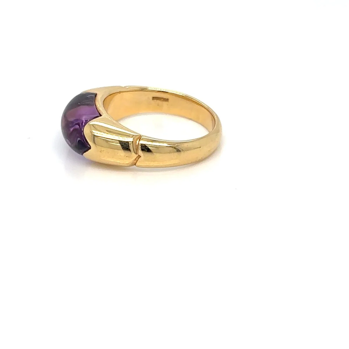 Vintage Bulgari “Celtaura” Ring – 18k Yellow Gold & Amethyst – Circa 1980 - Image 3