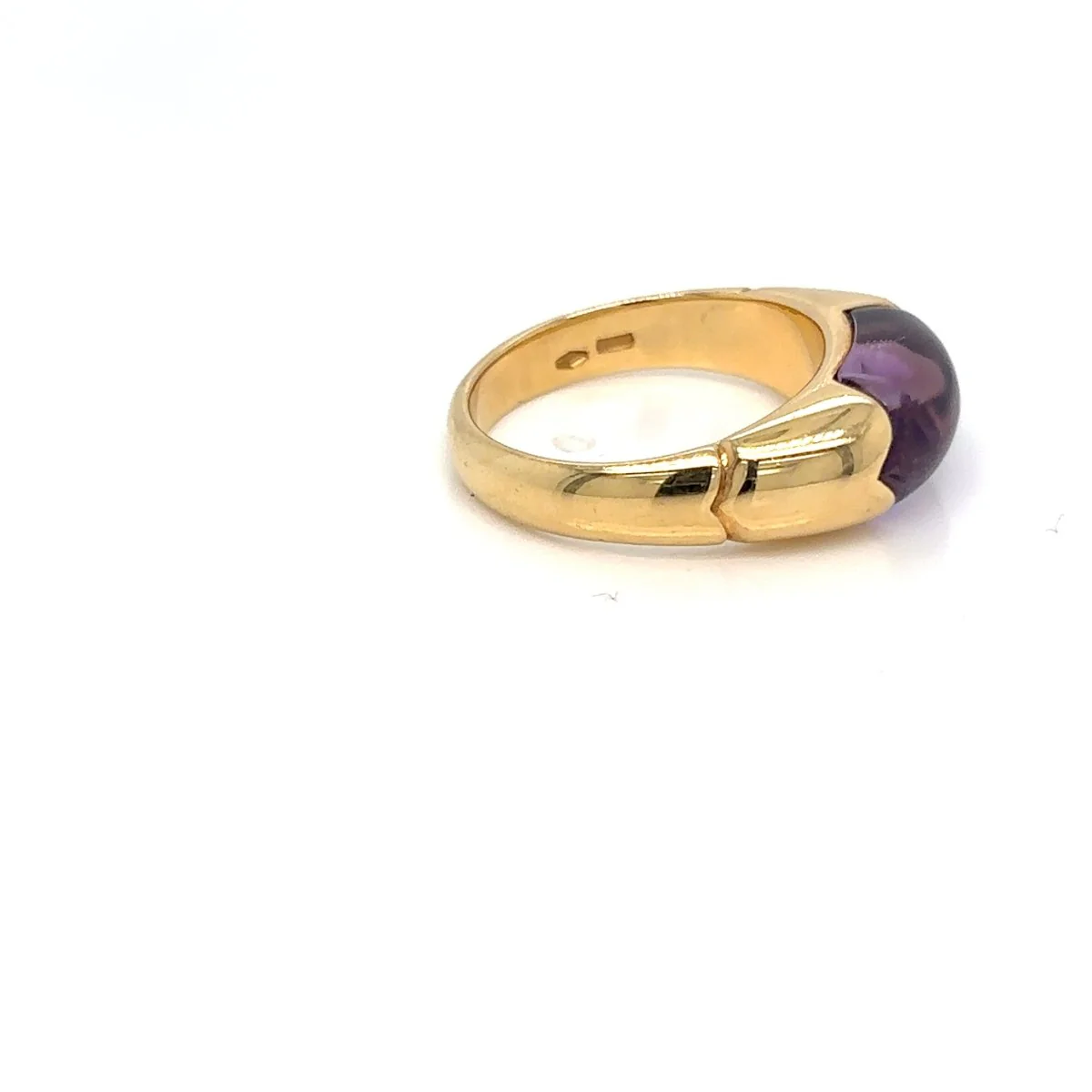 Vintage Bulgari “Celtaura” Ring – 18k Yellow Gold & Amethyst – Circa 1980 - Image 4