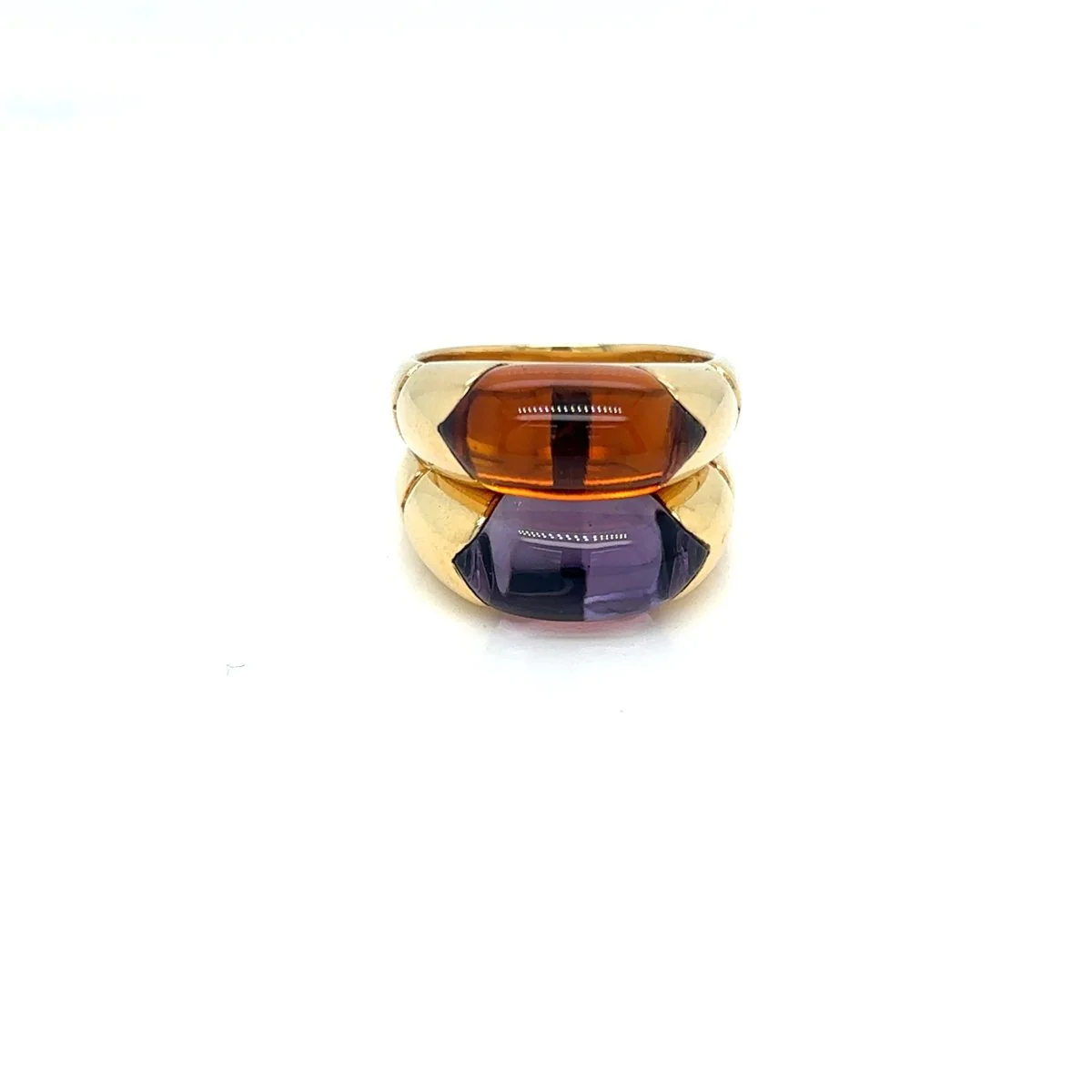 Vintage Bulgari “Celtaura” Ring – 18k Yellow Gold & Amethyst – Circa 1980 - Image 7