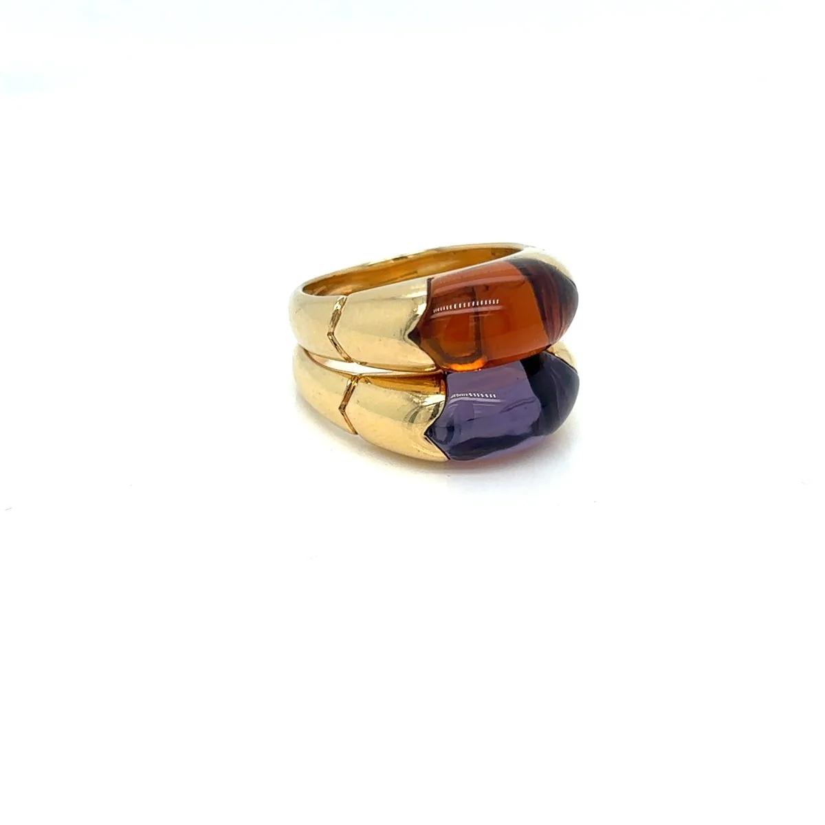 Vintage Bulgari “Celtaura” Ring – 18k Yellow Gold & Amethyst – Circa 1980 - Image 8