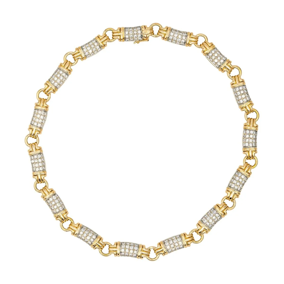 Collier Maille BULGARI "Parentesi" en or jaune et diamants - Image 4