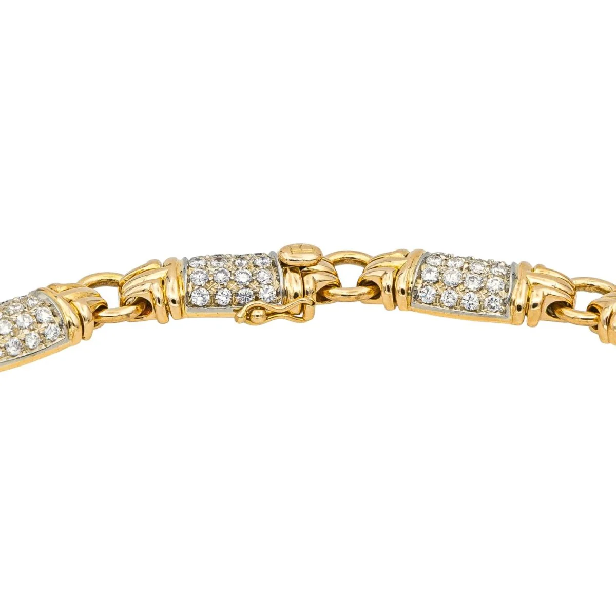 Collier Maille BULGARI "Parentesi" en or jaune et diamants - Image 6