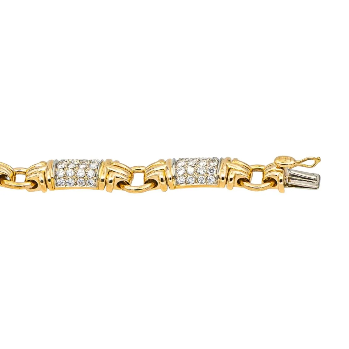 Collier Maille BULGARI "Parentesi" en or jaune et diamants - Image 8