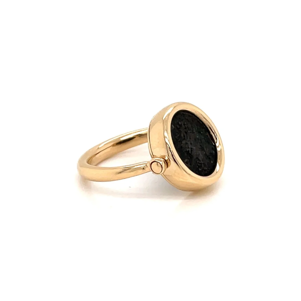 Bulgari Ancient Coin Gold Flip Ring - Image 3