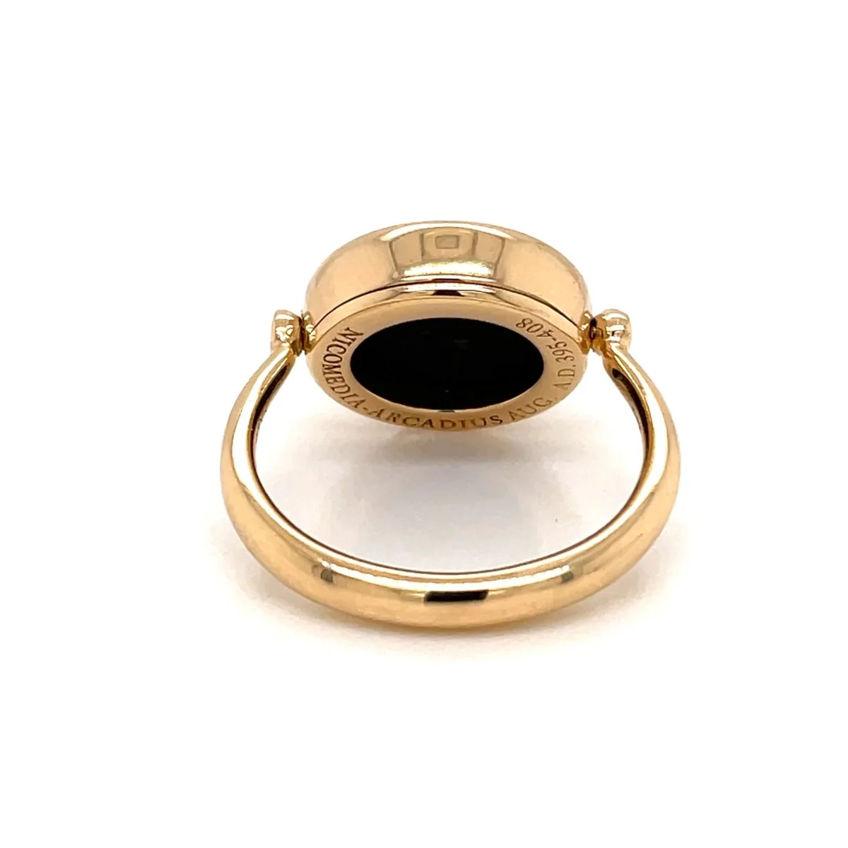 Bulgari Ancient Coin Gold Flip Ring - Image 5