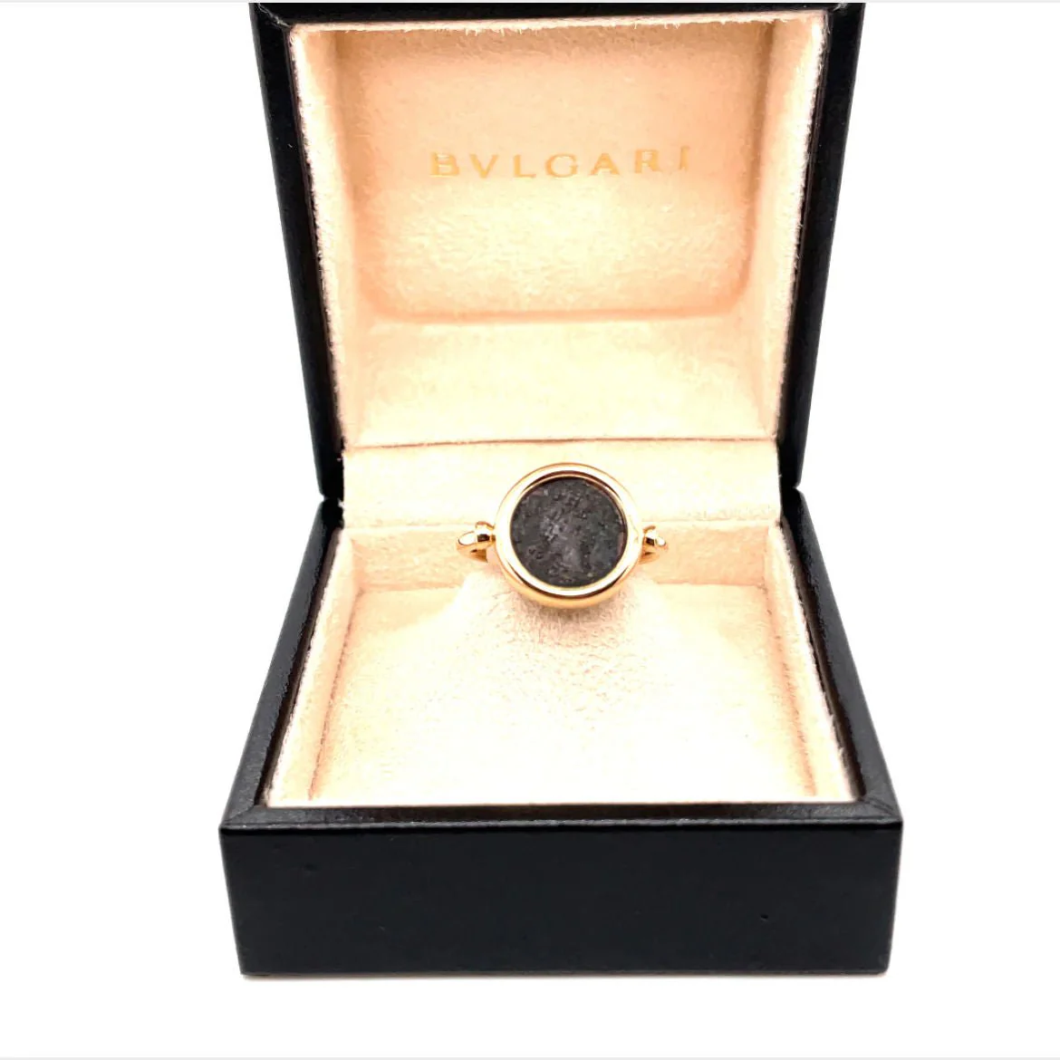 Bulgari Ancient Coin Gold Flip Ring - Image 9