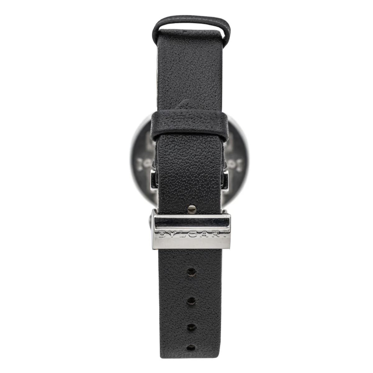 Montre BULGARI "B.Zéro1" en acier, cuir et diamants - Image 4