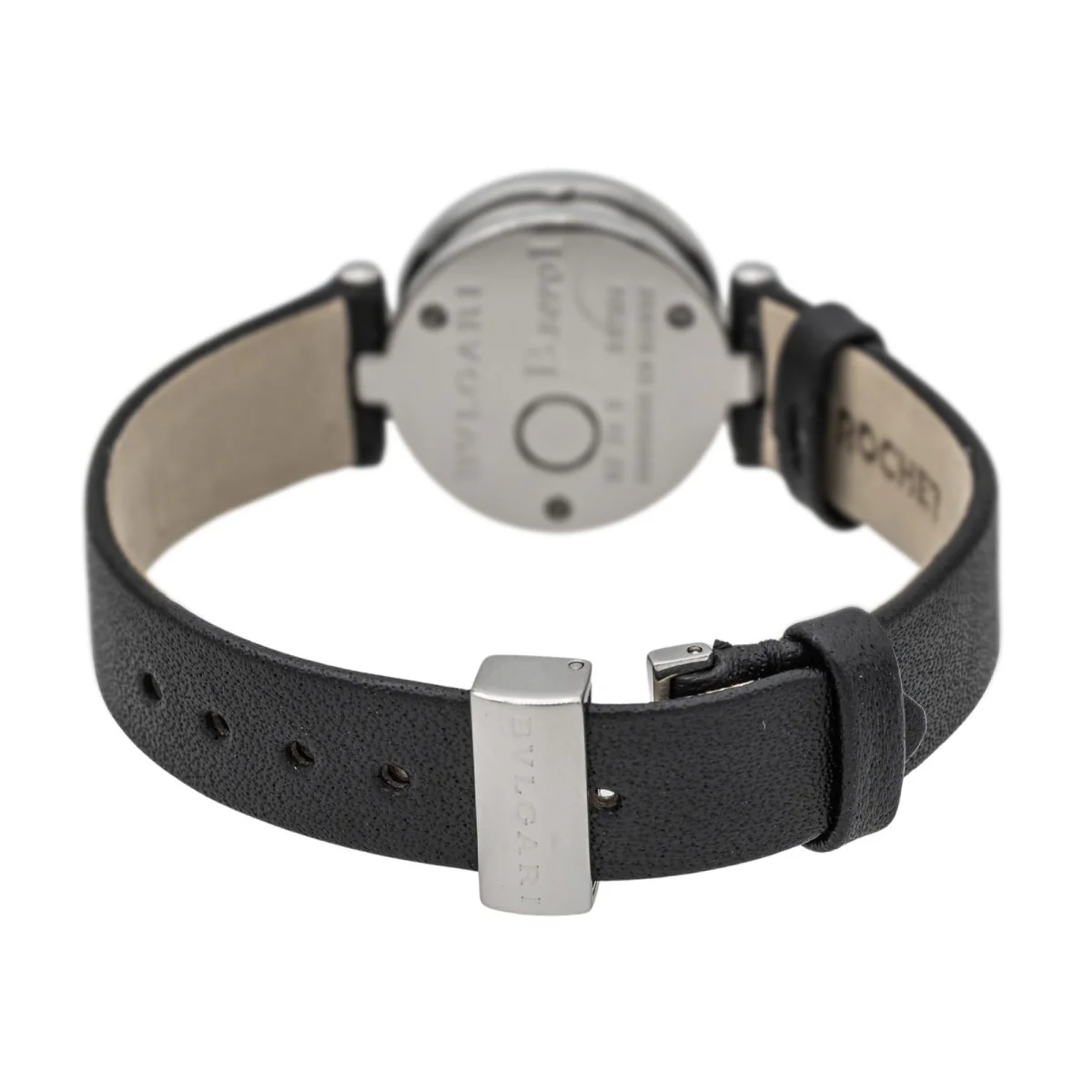 Montre BULGARI "B.Zéro1" en acier, cuir et diamants - Image 6