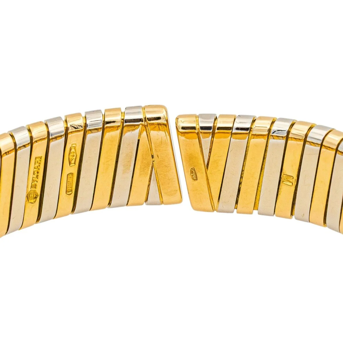 Montre BULGARI "Tubogas" en or jaune et acier - Image 7