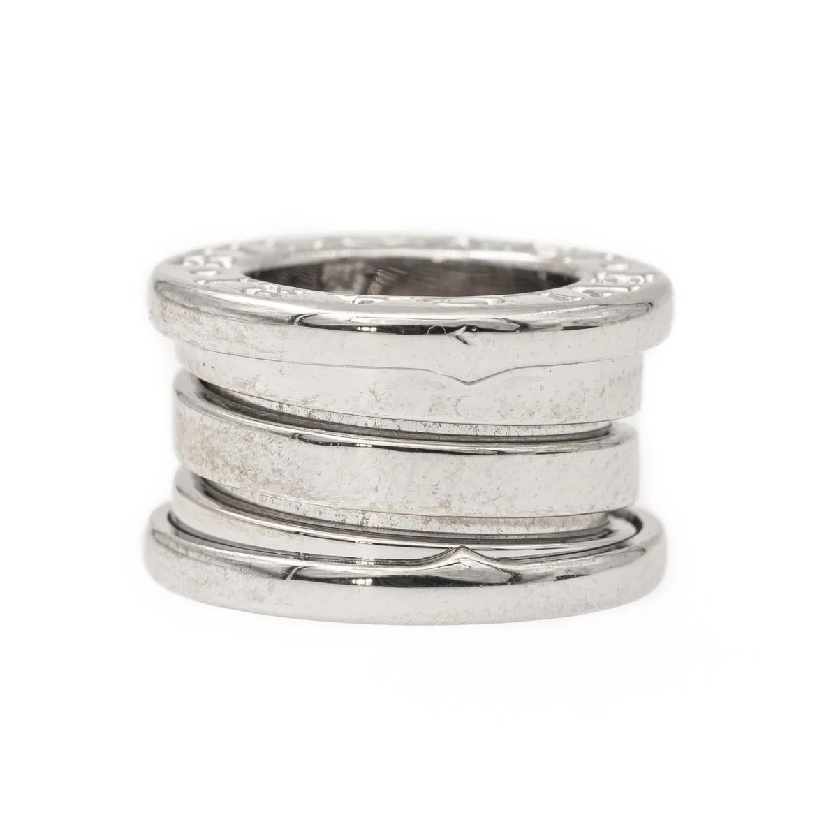 Bague Bandeau BULGARI "B.Zero1" en or blanc
