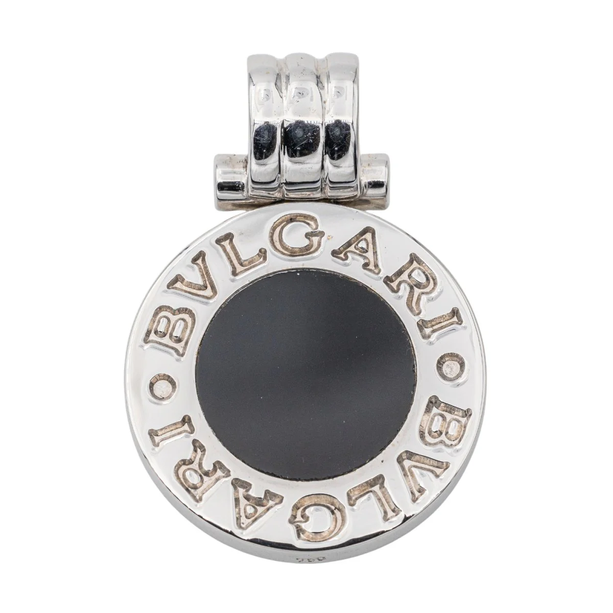 Pendentif BULGARI en or blanc et onyx - Image 2