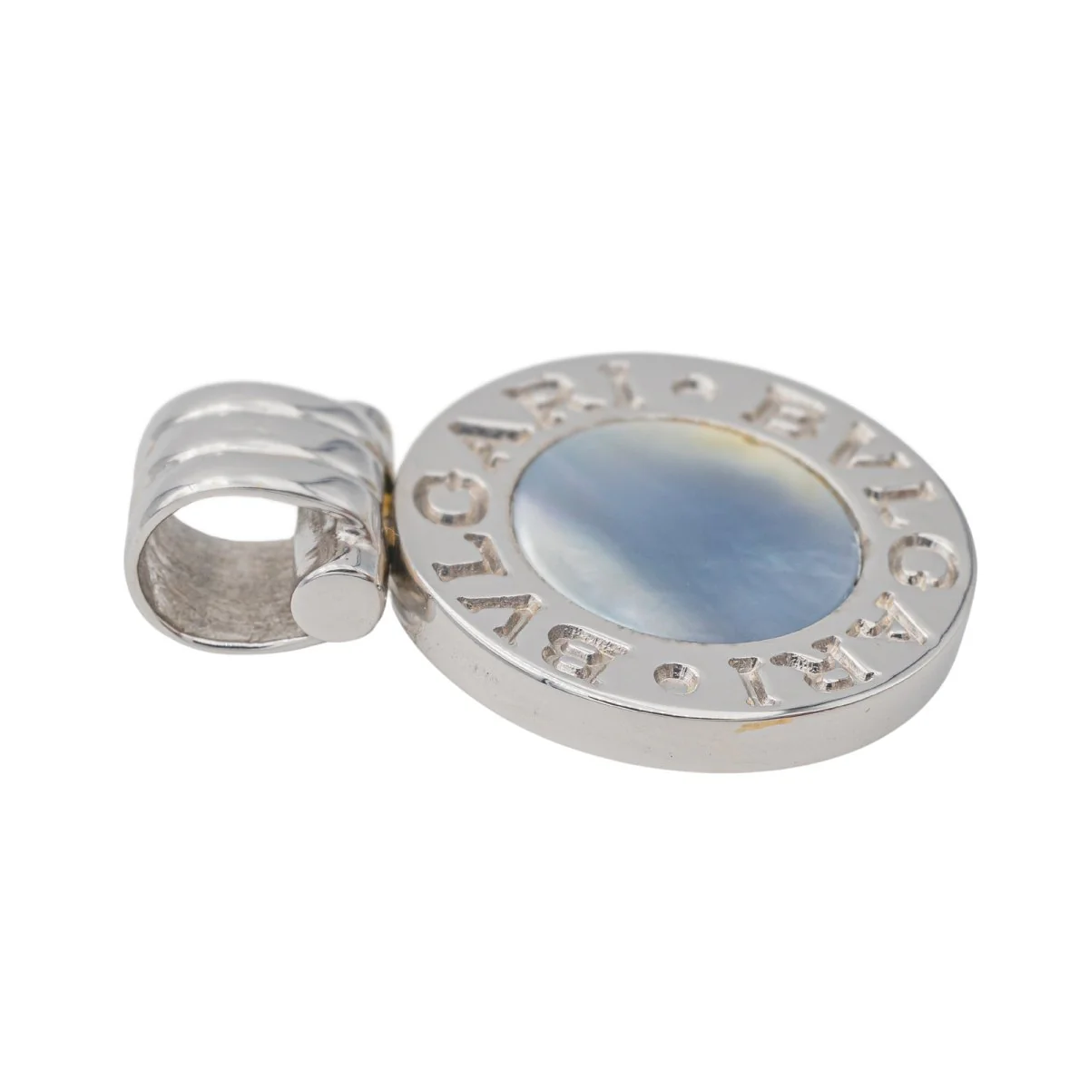 Pendentif BULGARI en or blanc et onyx - Image 5