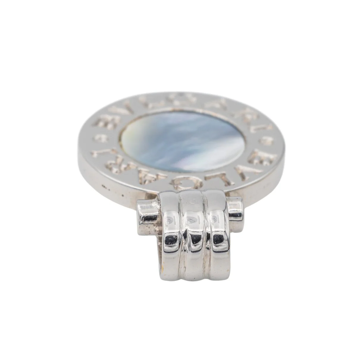 Pendentif BULGARI en or blanc et onyx - Image 7