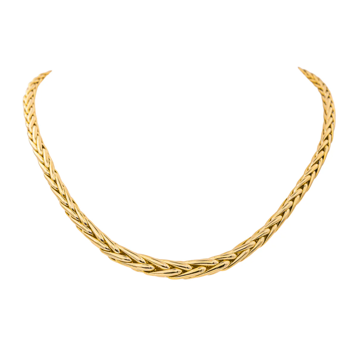 Collier Ras de Cou en or jaune et saphir