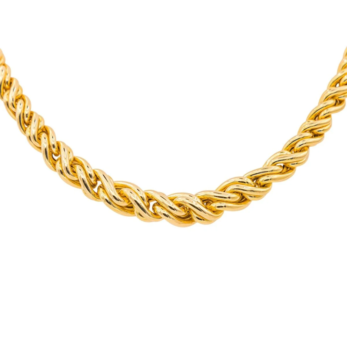 Collier Maille CAPLAIN en or jaune et saphir