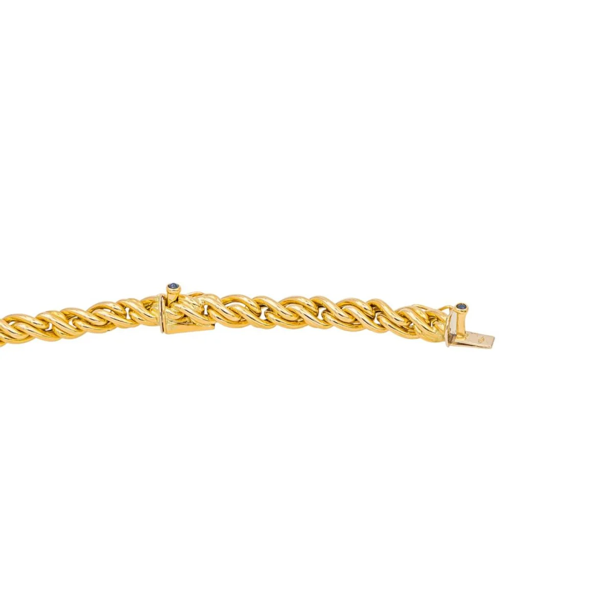 Collier Maille CAPLAIN en or jaune et saphir - Image 6