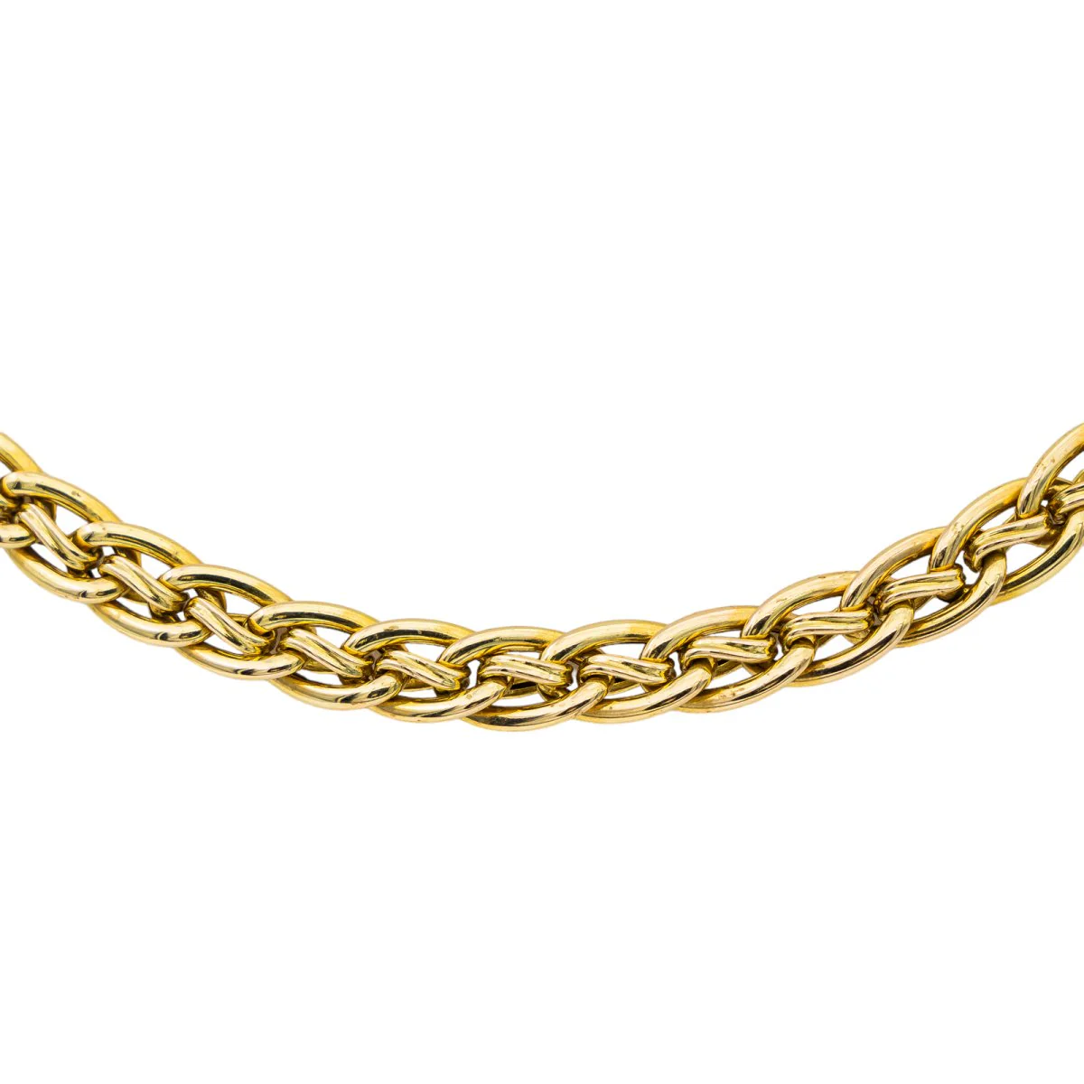 Collier Maille souple CAPLAIN SAINT ANDRÉ en or jaune - Image 3